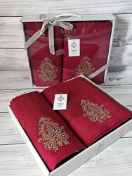Подарочный набор полотенец в коробке 2 в 1  Moz Home - Турция 