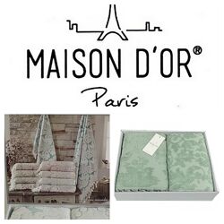 Лицевые и Банные полотенца Набор жаккардовых полотенец Maison D&acuteor San
