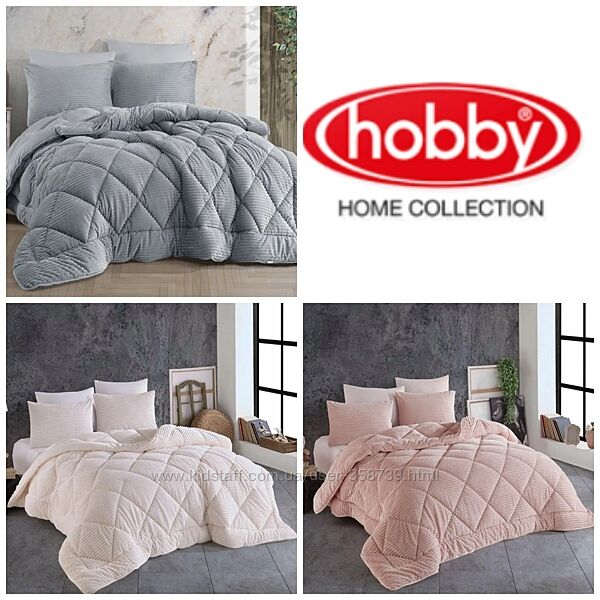 Hobby-Одеяло-покрывало двухстороннее велюр/софт евро  220х240  Турция 