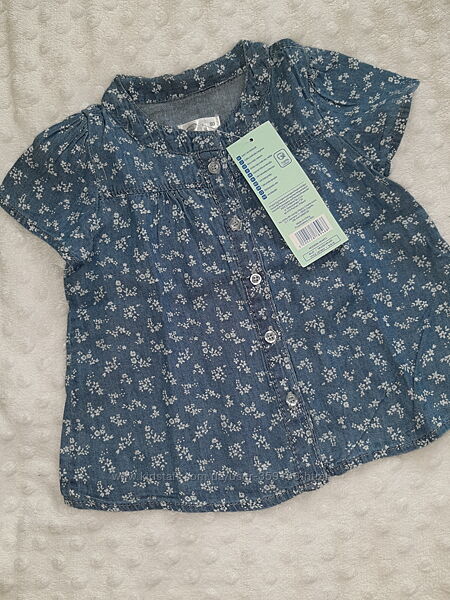 Джинсова блузочка 80р