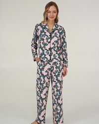 Піжама жіноча Ellen в костюмному стилі, cactus