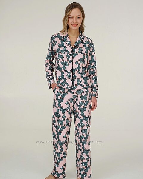 Піжама жіноча Ellen в костюмному стилі, cactus М-ка