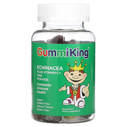 Gummi King, Эхинацея с витамином С и цинком, Для детей, 60 жев табл Наличие