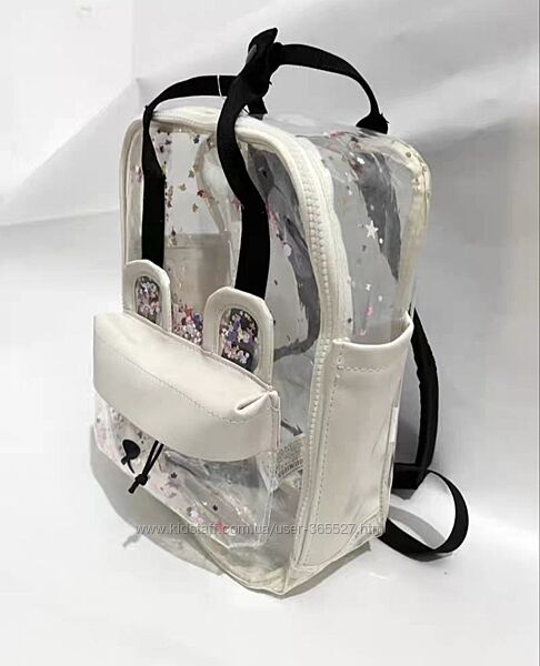 Стильний рюкзачок для девочки прозрачный Zara
