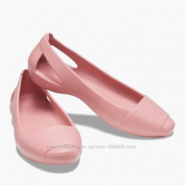 Жіночі рожеві балетки Crocs 39-40