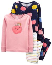 Пижама на девочку Carters, размеры от 3 до 8 лет  - 16 расцветок