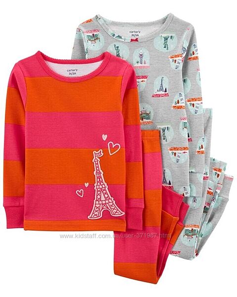 Пижама на девочку Carters, размеры 7, 8