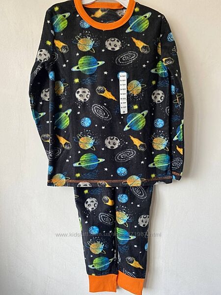 Флисовая пижама на мальчика от 3 до 10 лет Dunnes - 11 расцветок