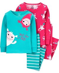 Пижамы на девочек Carters от 3 до 7 лет - 17 расцветок 