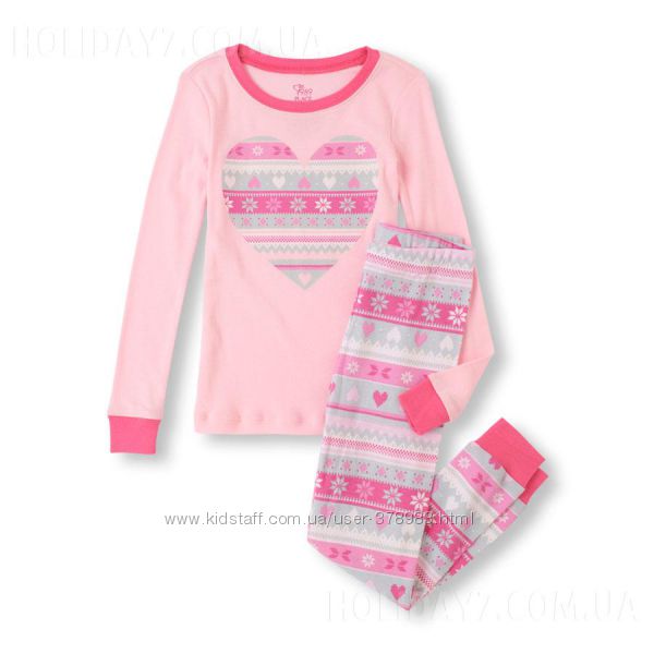 Пижамы хлопковая для девочки Children&acute s Place США возраст 3-4 года