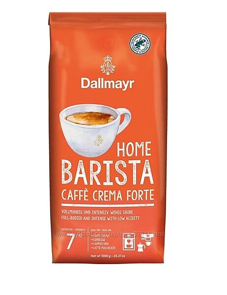 Dallmayr Home Barista Caffe Crema Forte 1кг кава в зернах