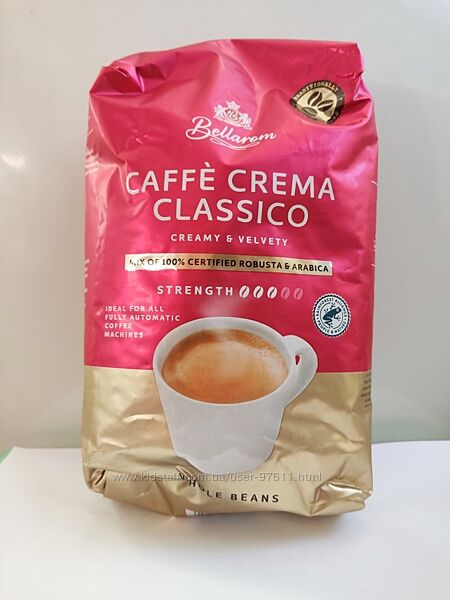 Кава в зернах Bellarom Caffe Crema Classico 1 кг червона