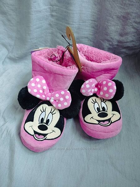 Дитячі теплі тапочки уггі Мінні pepco Disney розмір 30-31