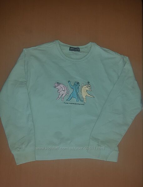 Світшот бавовняний Carry для дівчинки на ріст 140