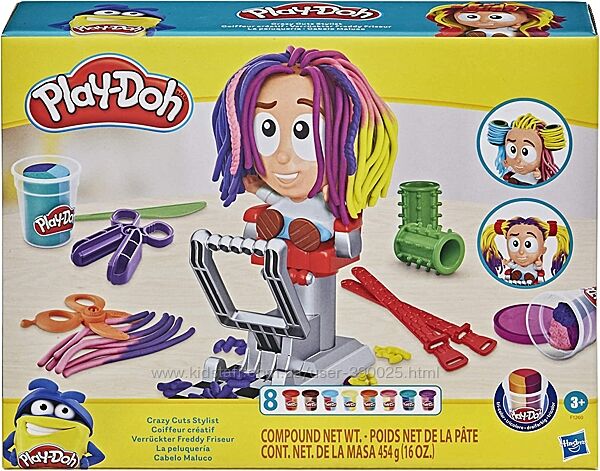 Play Doh Crazy Cuts Stylist Hair Salon Сумасшедшие прически