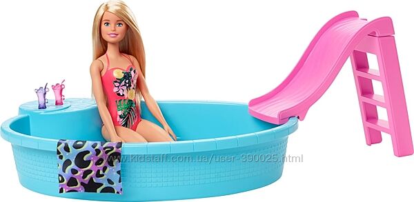 Кукла барби с бассейном Barbie Doll and Pool Playset