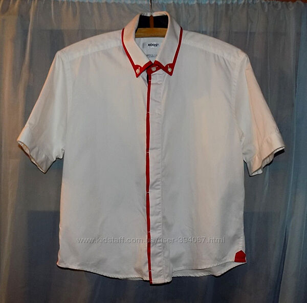 Рубашка шведка нарядная Xoos-Франция р.146см на плотного мальчика