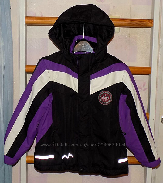 Зимняя куртка, лыжная термо куртка Alpine р.116см на 5-6 лет