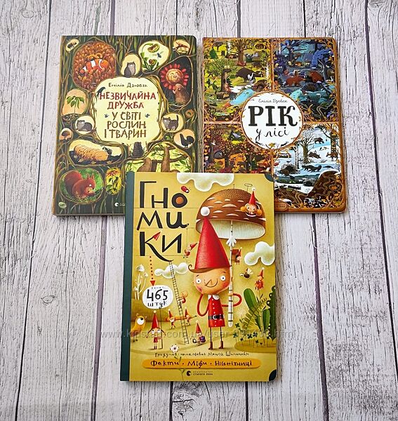 Дитячі книги Рік у лісі, Гномики, Незвичайна дружба, Що чує кошеня та ін.