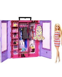 Ігровий набір Barbie Бузкова шафа для одягу з лялькою