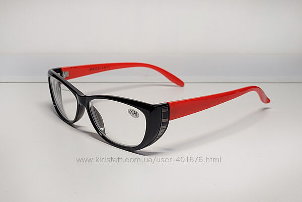 Очки женские для зрения 6072, с диоптриями,  с белой линзой -2,50