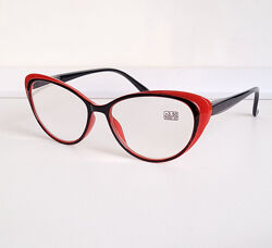 Очки женские для зрения 8508, с диоптриями с белой линзой 3,50