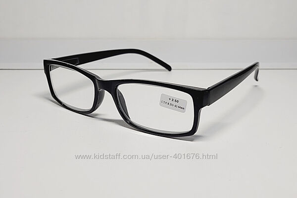 Очки для зрения 6617, с диоптриями, с белой линзой. стекло 3,25 