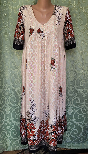 Платье летнее, женское свободного покроя хлопок 50-52 р