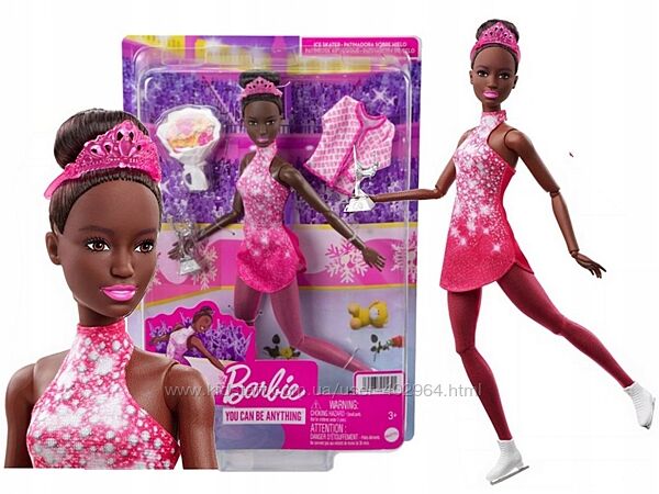 Кукла Barbie Ice Skater Зимние виды спорта Барби Фигуристка HCN31