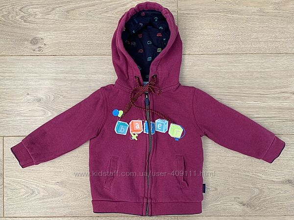 Кофта, толстовка з начосом на блискавці Baker зріст 68-80см, 9-12міс