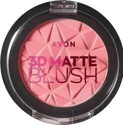 Матові рум&acuteяна для обличчя avon 3d matte blush classic aura