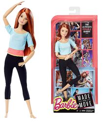 Кукла Барби Йога рыжая Голубой топ Barbie
