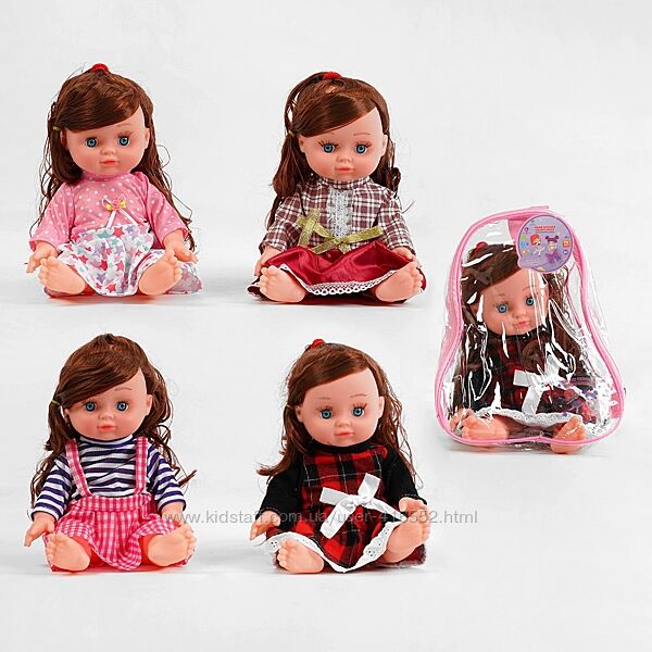 Лялька з музикою TK Group Укр мова, висота 34 см, фрази, пісня в сумці