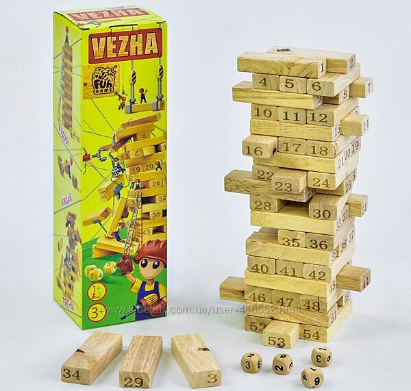 Вежа Джанга Дерево гра  Fun Game 54 деталі