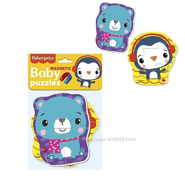 Магнітні Бебі Пазли Fisher-Price. Vladi Toys