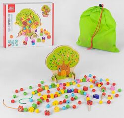 Деревяна Шнурівка 102 елемента 4Fun Game Club wood