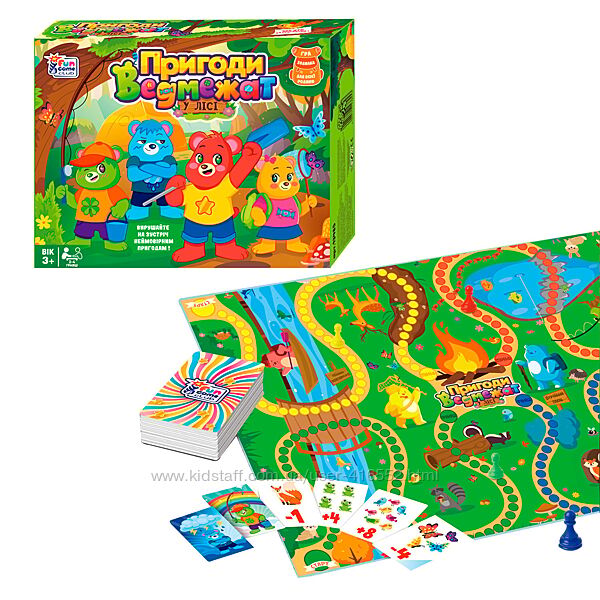 Настільна Гра Пригоди Ведмежат 4Fun Game Club