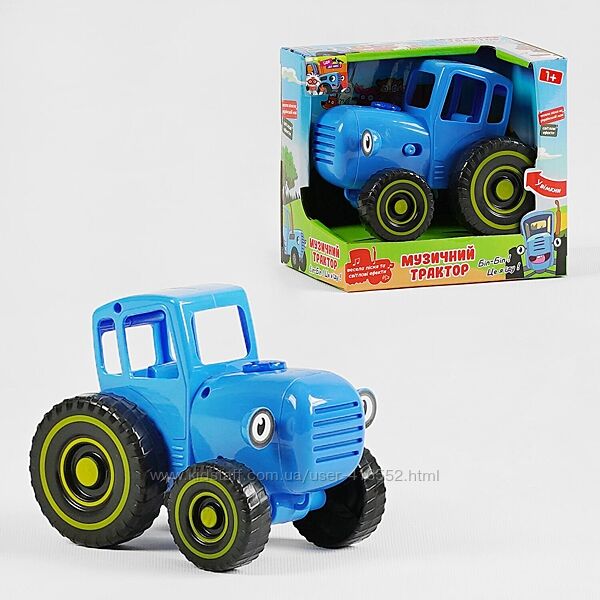 Музичний Синій трактор TK Group звук, світло, пісня, каталка Укр мова
