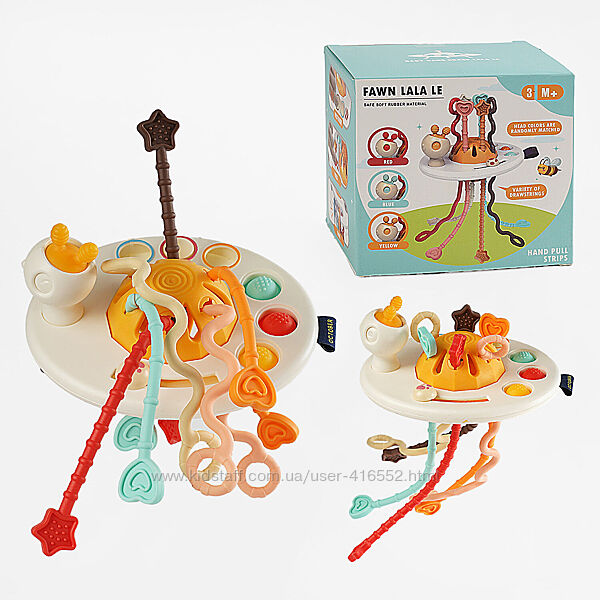 Гра брязкальце, гумові шнурочки, пальчикова гра, поп іт