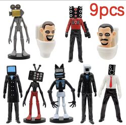 Набір фігурок Скібіді Туалет Skibidi Toilet 9шт