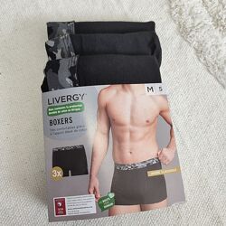 Трусы боксеры мужские livergy набор 3 шт