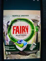 Таблетки для посудомоечной машины фейри  платинум Fairy Platinum капсулы 70