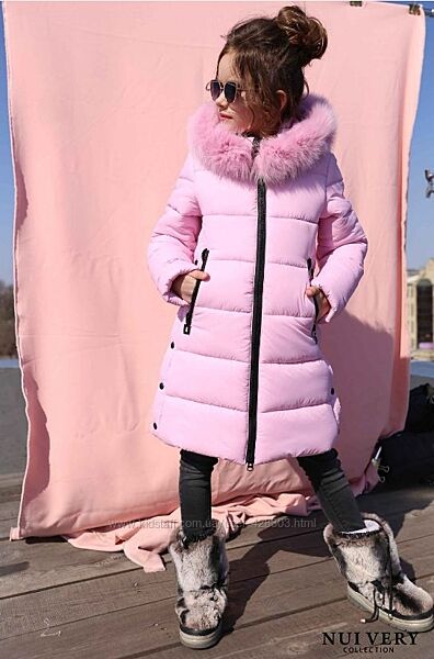 Зимняя куртка-пальто для девочки 122, 134, 146