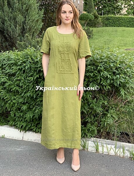 Льняна сукня нова колекція ЛІТО-2022, розміри 48-58, 4 кольори