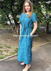 Льняна сукня нова колекція ЛІТО-2022, розміри 44-56, 2 кольори