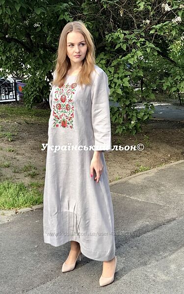 Льняна сукня нова колекція ЛІТО-2022, розміри 44-58, 4 кольори