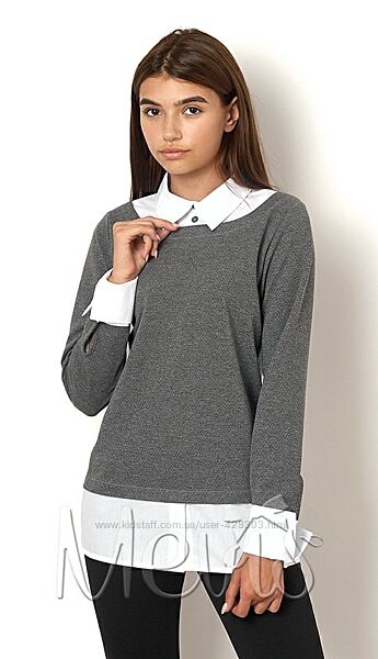 Блуза-обманка для дівчинки розміри 146