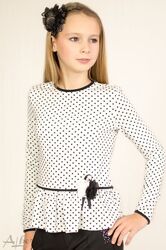 Текстильна блуза для дівчинки з легким начісом р.122