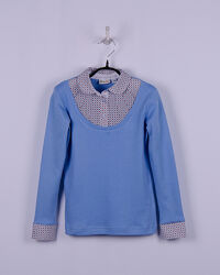 Блуза-обманка для дівчинки розміри 98-104,110-116,122-128,128-134,146-152