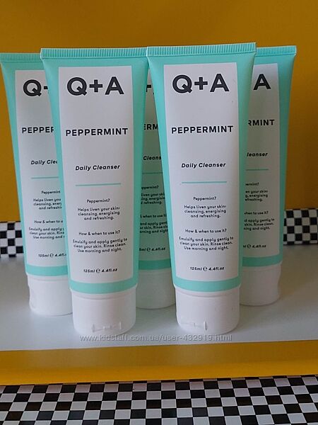 Очищуючий гель для обличчя з м&acuteятою QA Peppermint Daily Cleanser 125 мл.